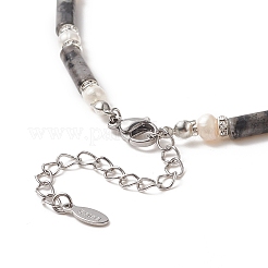 Collana da donna con larvikite naturale&nbsp;NJEW-JN04209-05