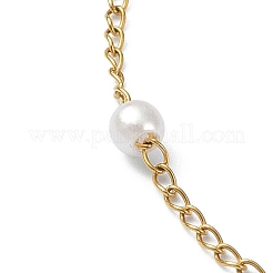 Bracelet chaîne en perles de verre&nbsp;X-BJEW-JB09432