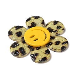 Motif imprimé léopard gros pendentifs en acrylique&nbsp;OACR-B008-C01