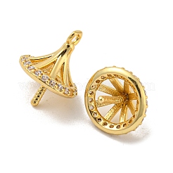 Pendentifs avec zircon cubiques à micro-pavés en laiton&nbsp;FIND-Z030-09G