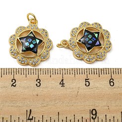 Colgante micropavé cubic zirconia de latón&nbsp;KK-H457-02G-03