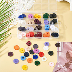 120pz 20 bottoni in resina a 4 fori a colori&nbsp;BUTT-TA0001-29B