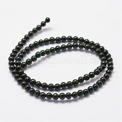 Sintetici verde perline Goldstone fili&nbsp;G-N0178-02-6mm