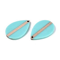 Colgantes de resina opaca y madera&nbsp;RESI-T057-47A