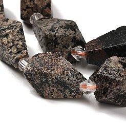 Naturschneeflocke Obsidian Perlen Stränge&nbsp;G-NH0005-B03-01
