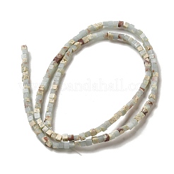 Synthetische Aqua Terra Jaspis Perlen Stränge&nbsp;G-B064-A26