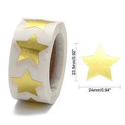 Metallic Folie Sternform Papier Aufkleber Etiketten&nbsp;DIY-E023-03