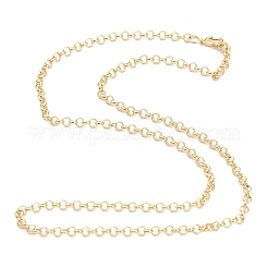 Collane in catena rolo in ottone&nbsp;X-MAK-F036-01G