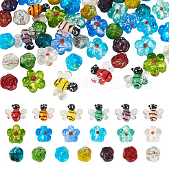 45 Stück 19 Farben handgefertigte Bunte Malerei-Perlen-Sets&nbsp;LAMP-TA0002-06