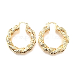 Orecchini a cerchio in ottone per le donne&nbsp;EJEW-F365-01G