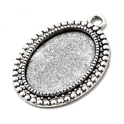 Supports de cabochon en alliage de style tibétain&nbsp;X-TIBEP-N003-37AS