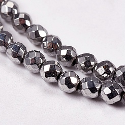 Electroplate non magnetici ematite sintetico fili di perline&nbsp;X-G-J169B-3mm-02