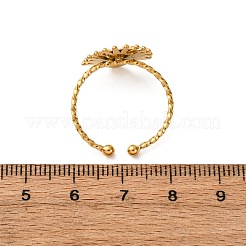 Anelli regolabili in acciaio inossidabile smaltato 304 per donna&nbsp;RJEW-F194-07G
