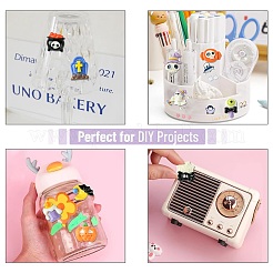 60 Stück 10 Stile Halloween Motiv opake Resin Decoden Cabochons&nbsp;CRES-CJ0001-69