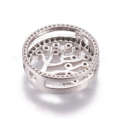 Ottone micro spianare fascini dello scorrevole zirconi&nbsp;ZIRC-F099-23P