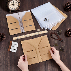 4 custodia per passaporto in carta kraft&nbsp;DIY-WA0001-39