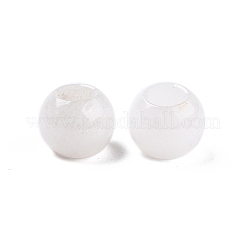 Natürliche weiße Jade Perlen&nbsp;G-T092-10mm-20