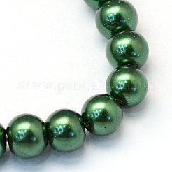 Perles de verre nacrées cuites au four&nbsp;HY-Q003-6mm-75