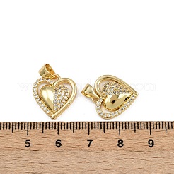 Messing micro pave klare zirkonia anhänger&nbsp;ZIRC-I367-13G-08