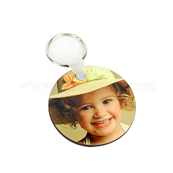 Porte-clés en mdf vierge double face par sublimation&nbsp;LS-ZXFQ-PW0001-042
