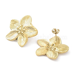 Blume 304 Edelstahl Ohrstecker&nbsp;X-EJEW-L267-002G