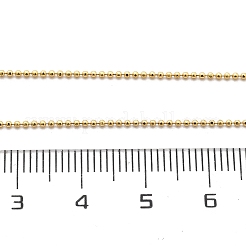 1 mm Messing-Kugelkette&nbsp;KK-K398-28G