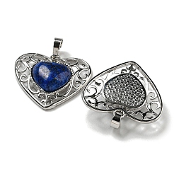 Natürliche Lapislazuli gefärbt Pfirsich Liebe Herz Anhänger&nbsp;G-G158-01B