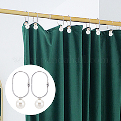 Duschvorhangringe aus Edelstahl 304 für Badezimmer&nbsp;HJEW-NB00301
