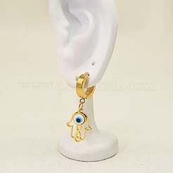 Boucles d'oreilles pendantes créoles en acier inoxydable 304 pour femmes&nbsp;UE5978