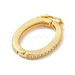 Messing Micro Pave klare Zirkonia Twister Verschlüsse&nbsp;KK-H434-21G