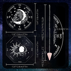 Kit fai da te per realizzare pendoli da rabdomanzia e divinazione&nbsp;DIY-CP0007-28A