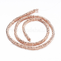 Electroplate non magnetici ematite sintetico fili di perline&nbsp;G-A170-02B-RG