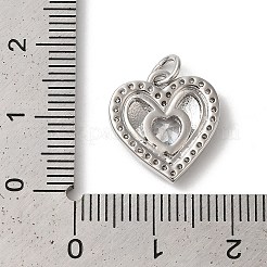 Ciondoli in ottone con zirconi chiari con placcatura a cremagliera&nbsp;KK-Z056-16P