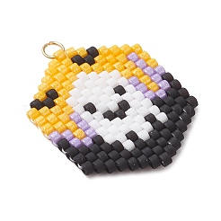 Colgantes de cuentas de vidrio con temática de Halloween&nbsp;PALLOY-MZ00873-04
