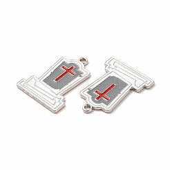 Pendenti smaltati in lega verniciata a spruzzo con placcatura a cremagliera a tema halloween&nbsp;FIND-G054-13P-02
