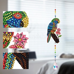 Kit di decorazione fai da te con ciondolo con pittura a diamante pappagallo&nbsp;PW-WGF3E0B-01
