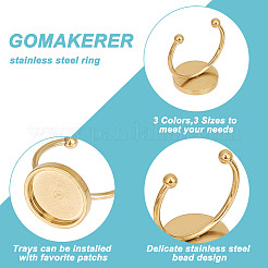 27 stücke 9 stil 304 edelstahl offene manschette ringe komponenten&nbsp;STAS-DC0015-41