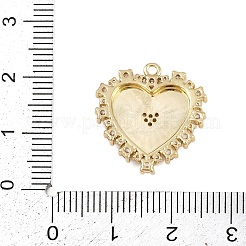 Pendentifs avec zircon cubiques à micro-pavés en laiton&nbsp;KK-I352-26G-01