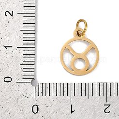 Placcatura ionica (ip) ciondoli in acciaio inossidabile 304&nbsp;STAS-R135-05G-05