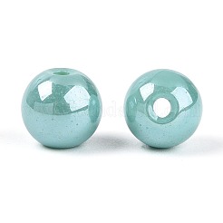 Tiras de cuentas de vidrio redondas galvanizadas&nbsp;EGLA-T029-07E