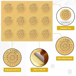 34 Blatt selbstklebende Aufkleber mit Goldfolienprägung&nbsp;DIY-WH0509-084