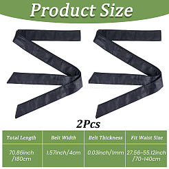 2 ceinture en cuir PU pour manteau&nbsp;AJEW-CL0005-83