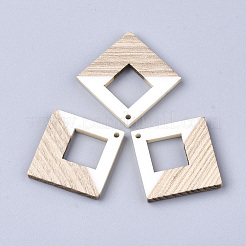 Colgantes de resina & madera&nbsp;X-RESI-S358-27