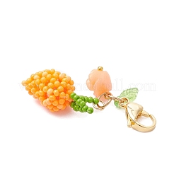 Handgemachte Glasperlen Mango Anhänger Dekorationen&nbsp;HJEW-MZ00348-01