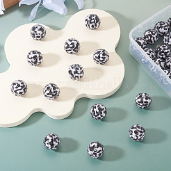30 Stück runde Rhinestone Harz-Perlen&nbsp;OACR-TA0004-28B