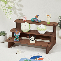 3-stöckiger Schmuck-Organizer aus Holz&nbsp;ODIS-WH0058-19B