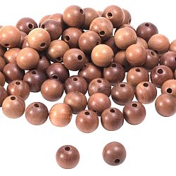 PH PandaHall 100 pcs 10mm Natural Wood Spacer Beads Round Polished Ball Wooden Loose Beads for Bracelet Pendants Crafts DIY Jewelry Making, Hole 2mm