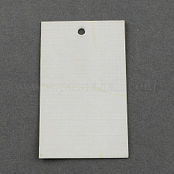 Бумажные карты цена, прямоугольные, белые, 50x30 мм
