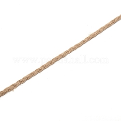 黄麻布のリボン  ギフト包装ロープ  淡い茶色  1/4インチ（5mm）  約10ヤード/ロール