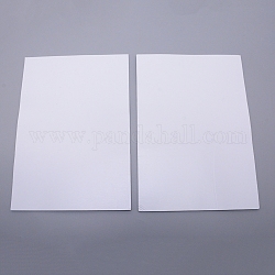 Sets de papier mousse éponge eva, avec double dos adhésif, antidérapant, rectangle, blanc, 30x21x0.3 cm